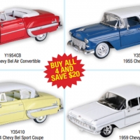 Classic Chevy Collectibles Set of 4