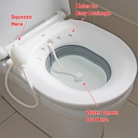 Collapsible Bidet Bath With Flusher
