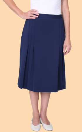 Pintuck and Pleat Skirt