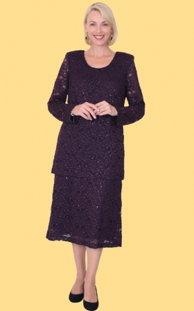 Health Pride - Long Sleeve Lace Dress