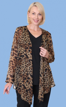 Animal Sheer Print Jacket