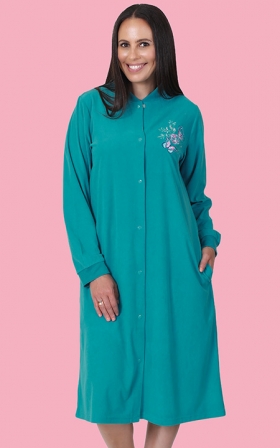 Diamond Fleece Snap Robe