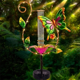 Solar Butterfly Rain Gauge