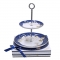 2 Tier Blue Cake Stand