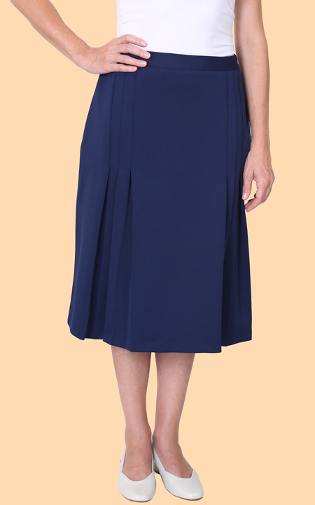 Pintuck and Pleat Skirt