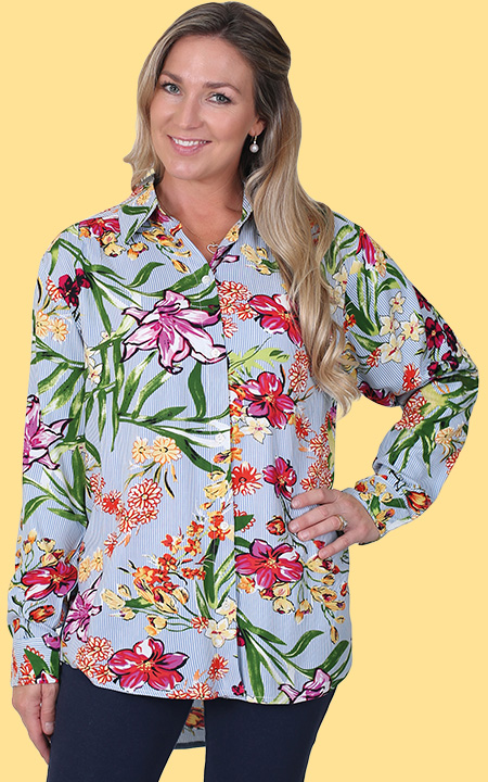 Health Pride - Oversized Print Shirt