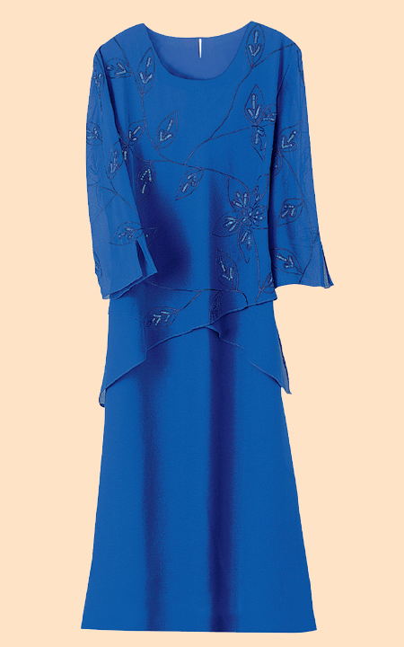 Sequin Embroidered Dress
