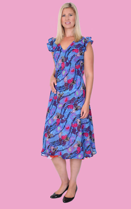 Health Pride - Floral Reversible Dress