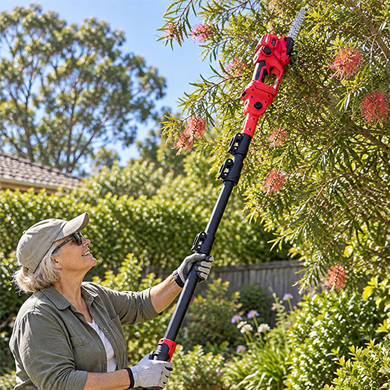 2 in 1 Compact Trimmer and Extension Pole