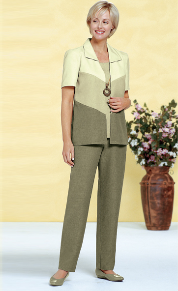 Sage Three-Piece Pantset