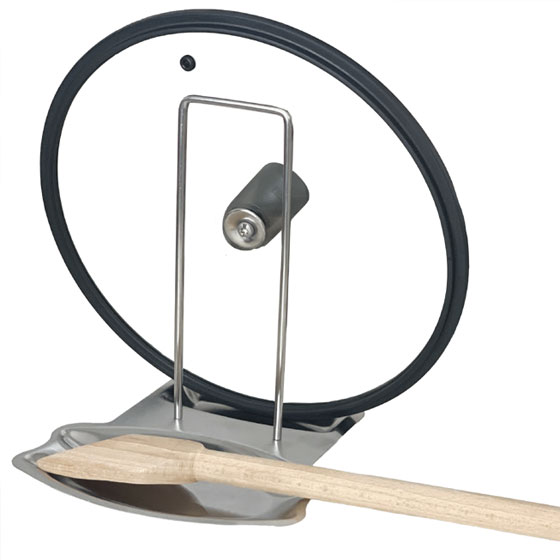 Stainless Steel Lid and Spoon Rest
