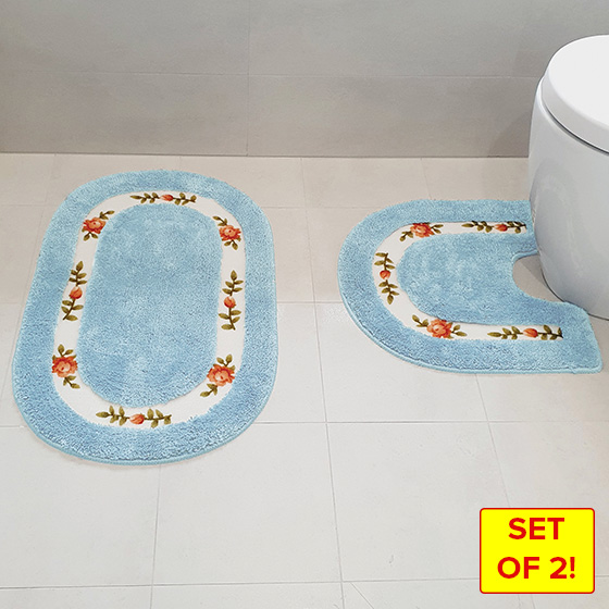 Health Pride Floral Bath Mats