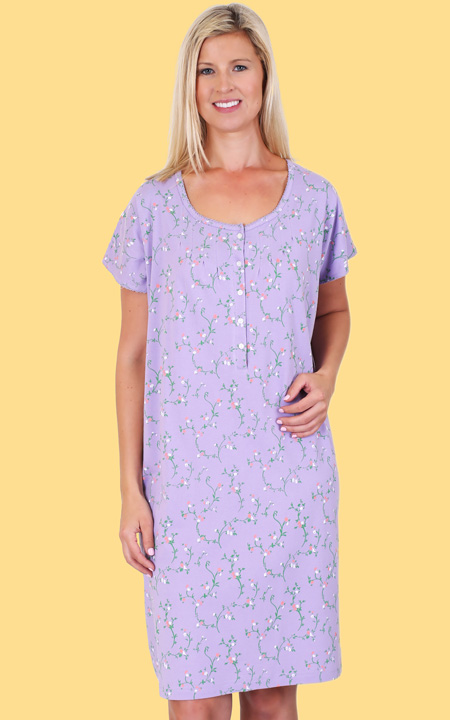 Floral Cotton Gown