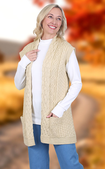 Cable Knit Vest