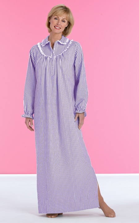 sexy flannel night gown