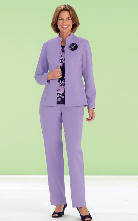 Health Pride - 4 Piece Lilac Print Wardrober