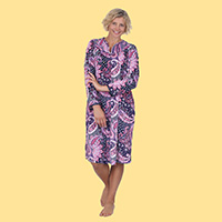 Print Diamond Robe