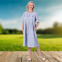 Bib Yoke Embroidered Lounger