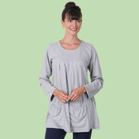 Long Sleeve Pleat Tunic