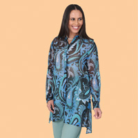 Paisley Georgette Shirt