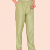 Woven Elastic Waist Pant