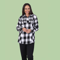 Zip Flannel Shirt