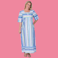 Blue Multi Stripe Lounger