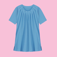 Box-Pleated Neck Top