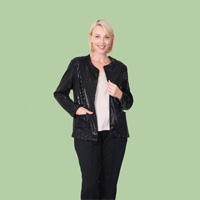 Sequin Cardigan Style Jacket