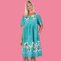 Jade Border Print Patio Dress