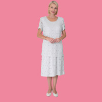 Mock 2 Piece Lace Dress