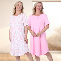 Henley Nightshirt 2 Piece Set