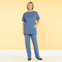 Henley Short Sleeve Pantset