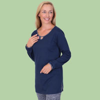 Keyhole Long Line Top